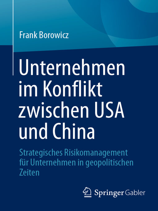 Cover image for Unternehmen im Konflikt zwischen USA und China